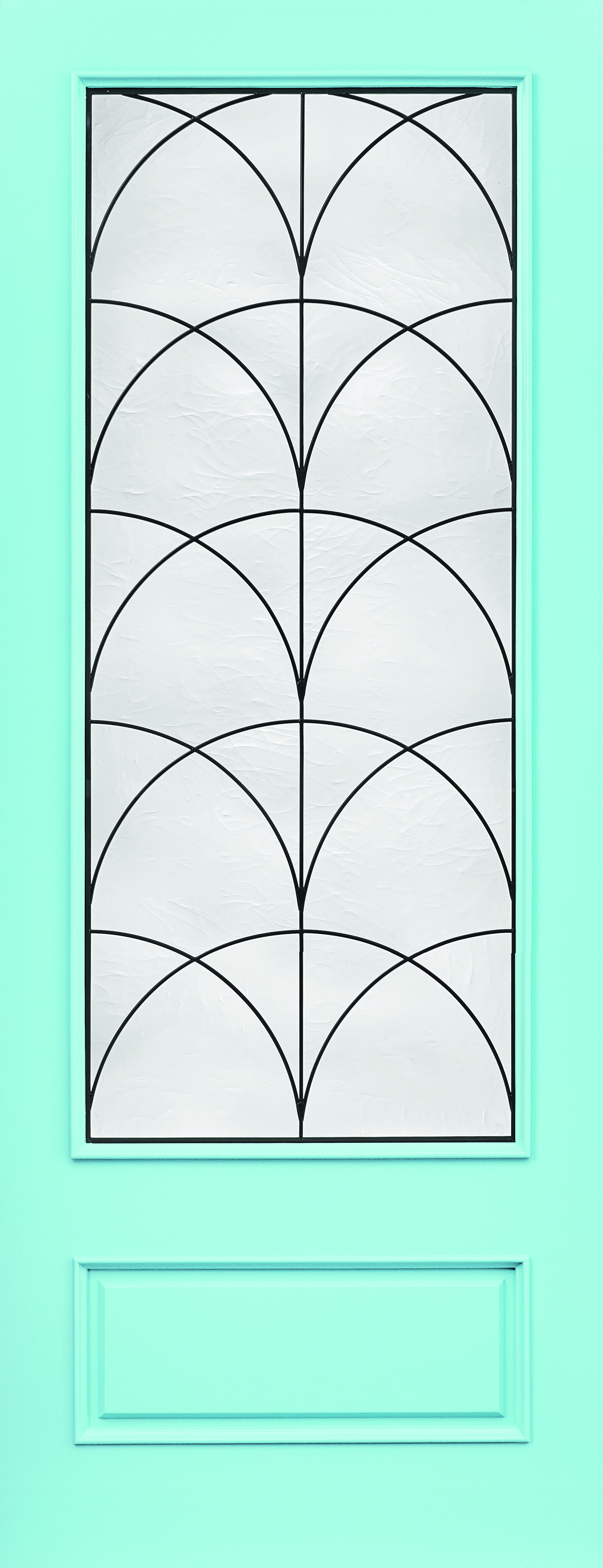 IWP® Aurora® Fiberglass Exterior Doors A5501 AD Deco Glass Panel